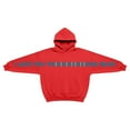 thumbnail image 3 of SonxaHe Big Boy Girl Fleece Hooded Sweatshirt with Pocket Letter Print Soft Loose School Comfy Outerwear Hoodies Red,Sized 13-14, 3 of 5