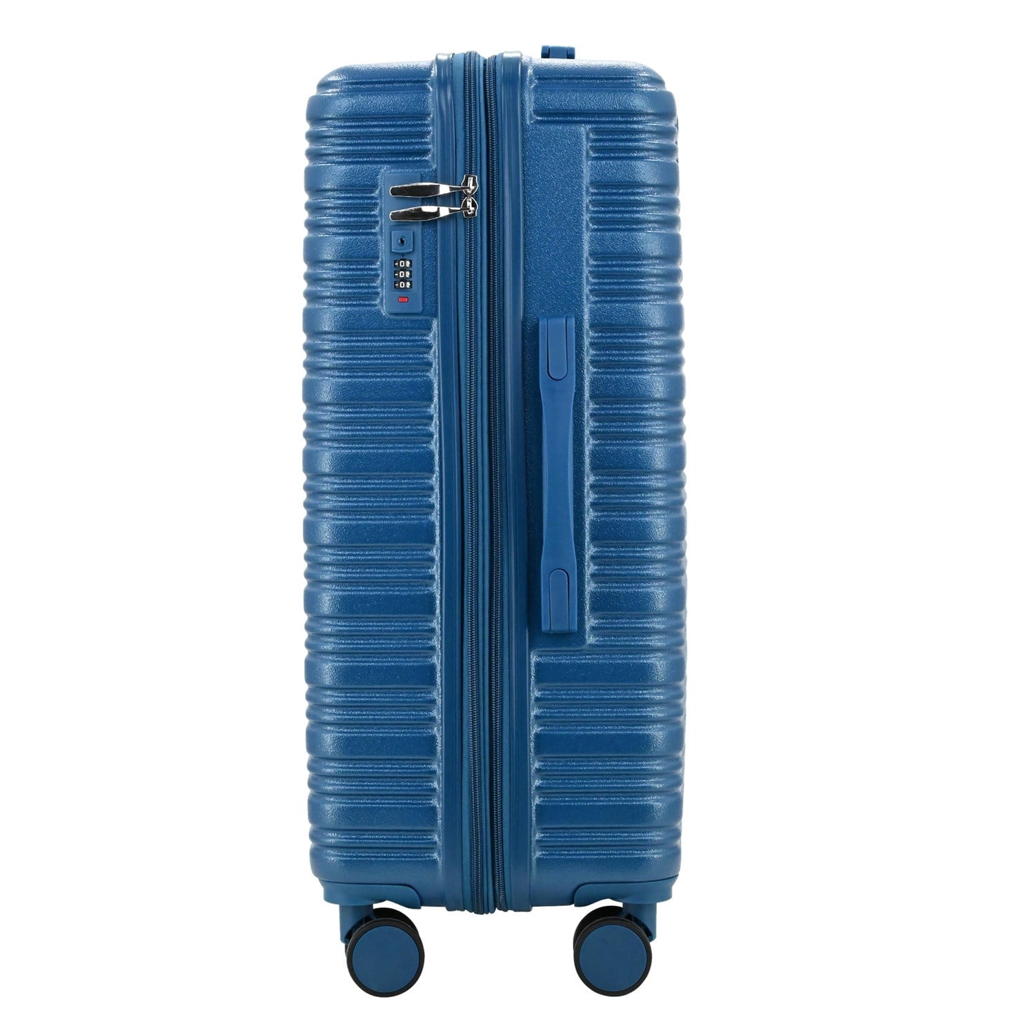 Expandable 20-inch Carry-On Hardside Luggage with 360° Spinner Wheels and Combination Lock, Bliss Blue