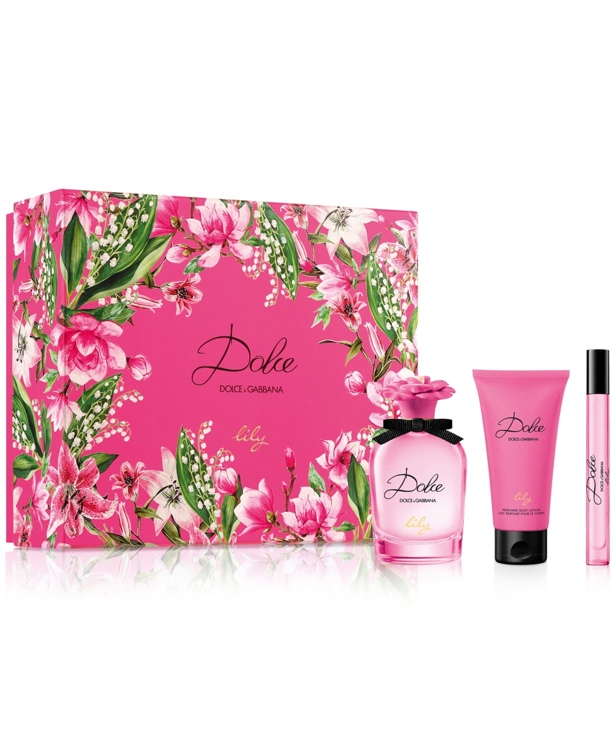 DOLCE LILY by DOLCE GABBANA 3pcs gift set 2.5oz EDT Spray