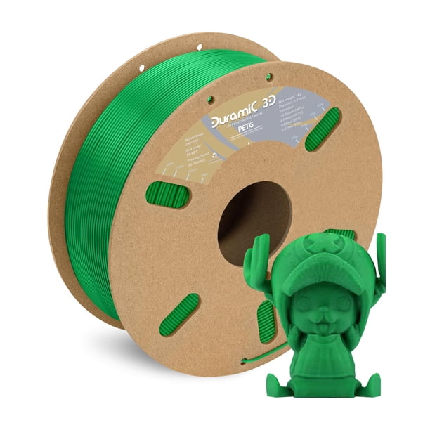 Filamento de impresión 3D DURAMIC 3D PETG 1.75 mm verde 1 kg