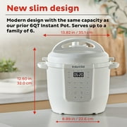 Instant Pot 6Qt RIO Chef Series 7-in-1 Multi-Cooker, Pressure Cooker, Slow Cook, More, Sea Salt