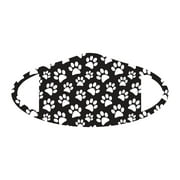 Face Mask-Paw Print (One Size/Snug Fit)
