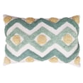 thumbnail image 1 of Coussin décoratif à diamants verts Monte de hometrends, 1 of 3