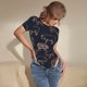 thumbnail image 3 of Fotbe Pig Farm Body de Mujer con Cuello Redondo y Mangas Cortas, Sin Mangas Ajustado, Suave, Cómodo y Básico-XX-Large, 3 of 7