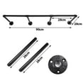 thumbnail image 3 of 42" Tall Industrial Wall Mount Iron Pipe Shelf Shelves Shelving Bracket Vintage Retro Black DIY Open Bookshelf (3 Pcs 4Tier Hardware Only), 3 of 9
