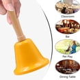 thumbnail image 4 of Decor Bling Decor Wedding Decoration Service Bell Desktop Bell Christmas Jingle Bell Bamboo Golden - yellow, 4 of 5