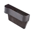 thumbnail image 3 of Organizador de huecos para asientos de coche, bolsillo lateral, caja de almacenamiento universal para asientos de coche. conductor negro, 3 of 9