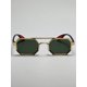 thumbnail image 3 of 1pair Unisex Metallic Geometric Frame & Fashionable Decor Casual Sunglasses, 3 of 4