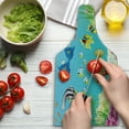 thumbnail image 3 of Underwater Cutting Board, Landscape Various Water Plants and Exotic Fishes Aquatic Print, Decorative Tempered Glass Cutting and Serving Board, Wine Bottle Shape, Multicolor, by Ambesonne, 3 of 5