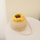 thumbnail image 3 of Bolsa de hombro de paja de girasol para niños y niñas Ehuebsd Mini bolso de princesa informal de viaje de verano, 3 of 7