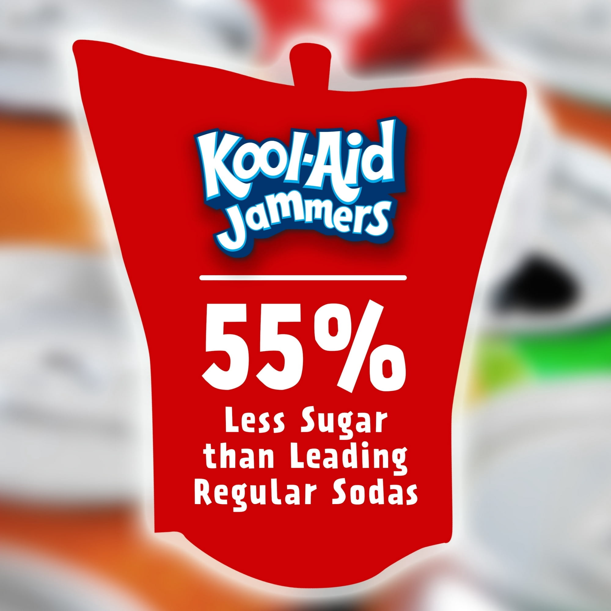 Kool Aid Jammers Variety Pack with Tropical Punch, Grape & Cherry Kids Drink 0% Juice Box Pouches, 30 Ct Box, 6 fl oz Pouches - 2 pack