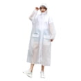 thumbnail image 2 of YeekTok Portable Eva Resuable Raincoat with Pockets Hat Rain Poncho Elastic Cuff Sleeves, 2 of 10