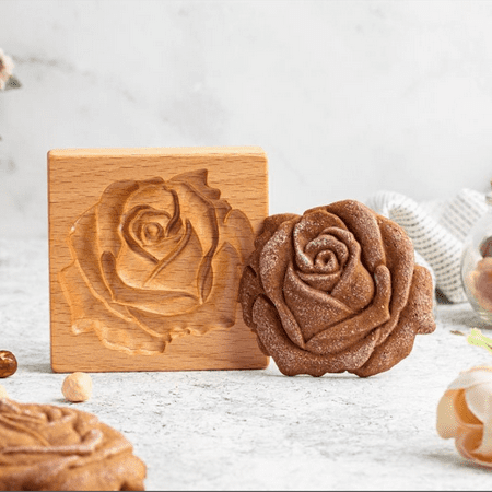

Carved Wooden Cookie Mold DIY Gingerbread Cookie Cutter Mould Practical Kitchen Baking Tools Easy Operation New