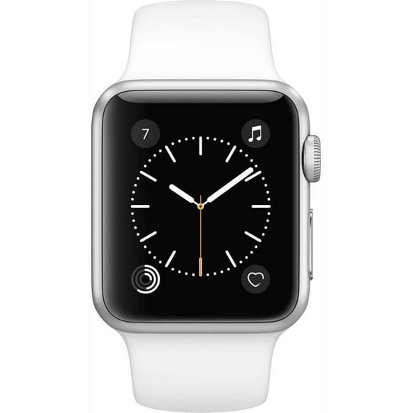 Refurbished Apple Watch Series 3, 38MM, GPS Only, Silver, Aluminum Case, White Sport Band (Refurbished)