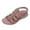 Pink, variant on Women Orthopedic Walking Sandals Arch Support Strappy Non Slip Slides Lightweight Adjustable Ankle Strap Athletic Shoes Khaki Size 8.5