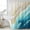 Teal, variant on Ombre Turquoise Ocean Shower Curtain, Waterproof Shower Curtains for Bathroom, Gradient Coastal Beach Waves Summer Washable Fabric Bathtub Curtain Set Bath Decor with 12 Hooks Extra Long 72"x96"