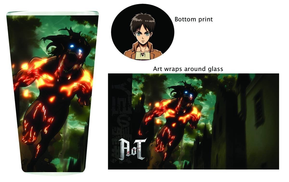 Attack On Titan Titan Attack Pint Glass