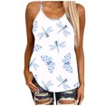 thumbnail image 1 of Gibobby Blusa de mujer Top sin mangas Camisetas con estilo(Blanco,CH), 1 of 4
