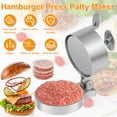 thumbnail image 4 of Burger Press Patty Maker with 100 Patty Paper Adjustable Thickness Hamburger Patty Maker Non-Stick Burger Press, 4 of 9