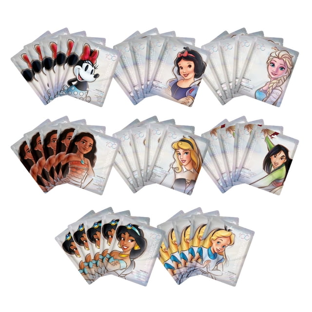 Set de 40 Mascarillas Faciales Disney Princesas 30g c/u