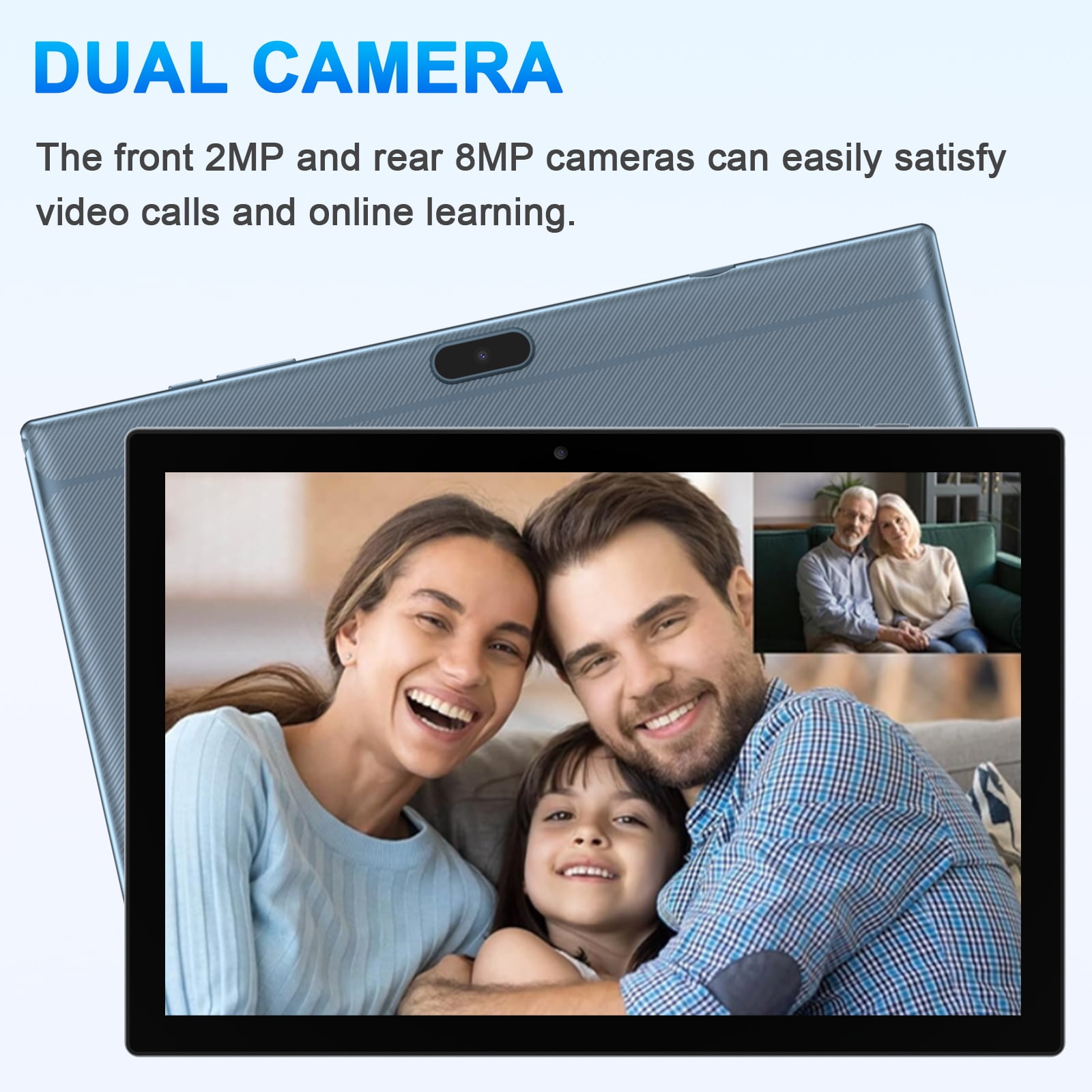Newest Android 14 Tablet 10 inch, 8GB RAM 64GB ROM & 1TB Expandable Tablets, Quad-core 1.8Ghz Processer, 1280x800 IPS HD Touch Screen Tablet PC, 2.4G/5G Wifi6 BT 5.0, 8MP Dual Camera, 6000mAh Battery