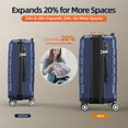 thumbnail image 6 of SHOWKOO Adult, Child, Teen 3-Piece Hardside Spinner Suitcase, Blue, 6 of 9