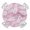 Pink, variant on Rose Fronds Round Table Cover, Rose Pink Leaf Plant Canvas Weave Texture Waterproof Fitted Tablecloths for 55"-60" Tables, Washable Picnic Table Cover for Camping Dining Indoor Outdoor