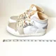 thumbnail image 4 of N I-K-E A i r-Jor-dan 1 Mid Craft Inside Out White Gray Sail Sneakers—SZ. 12, 4 of 6