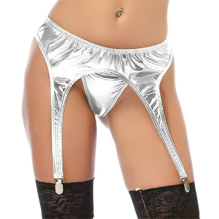 

〖TOTO〗Intimates For Women Patent Leather Garter Belt Clip Sock Garter Belt Holder Fastener Suspender