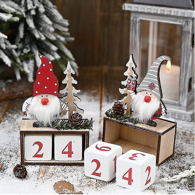 Calendario navideño, decoraciones navideñas para el hogar, regalos de Navidad 2020, Papá Noel