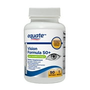 Equate Vision Formula 50+ Soft Gels Dietary Supplement, 50 Count