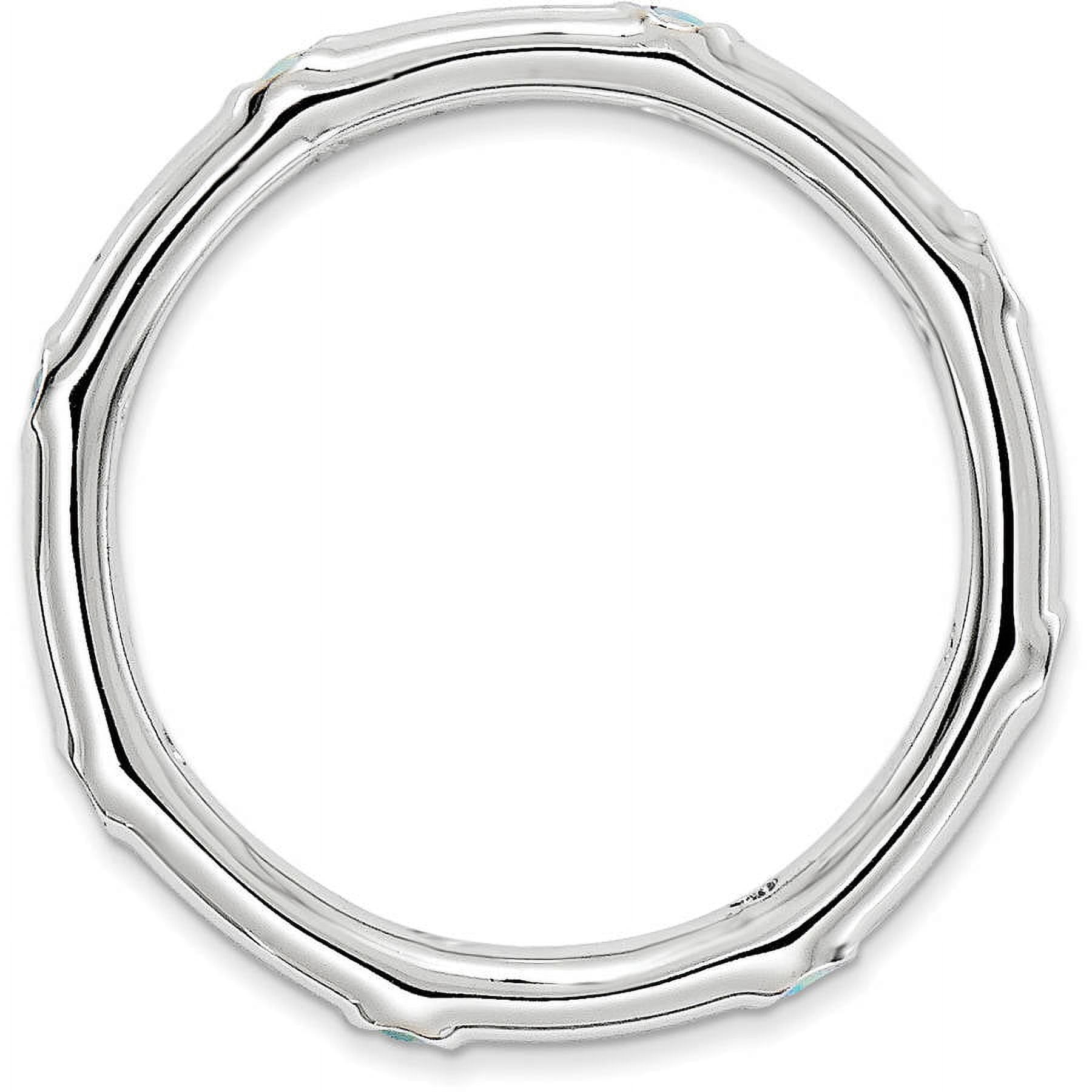 Created Opal Sterling Silver Ring