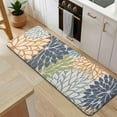 thumbnail image 5 of Blue Floral and Petal Pattern Kitchen Rug Mat,Kitchen Runner Rugs Non Skid Washable,Decorative Kitchen Floor Mats for Kitchen,Sink,Laundry,17"x47.2", 5 of 7