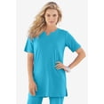 thumbnail image 2 of Roaman's Women's Plus Size Soft Knit Tunic With Notch Neckline, 2 of 6