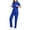 Blue, variant on ZZwxWA Scrubs Medical Uniform, Set-Zipper Collar Top&Straight Pants, Unisex Workwear，for Doctors, Nurses, Beauty Salons