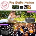 thumbnail image 2 of Máquina de burbujas de niebla Wisdomlit, fabricante de burbujas de humo 2 en 1, 400 W, 2 of 7