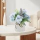thumbnail image 1 of Flores artificiale ramo de simución con jarrón , variedad de , bo decoración, escritorio, hogar, Azul perfecl Flores de Hortensia, 1 of 8