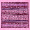 thumbnail image 1 of Ahgly Company Indoor Square Abstract Pink Modern Area Rugs, 6' Square, 1 of 4
