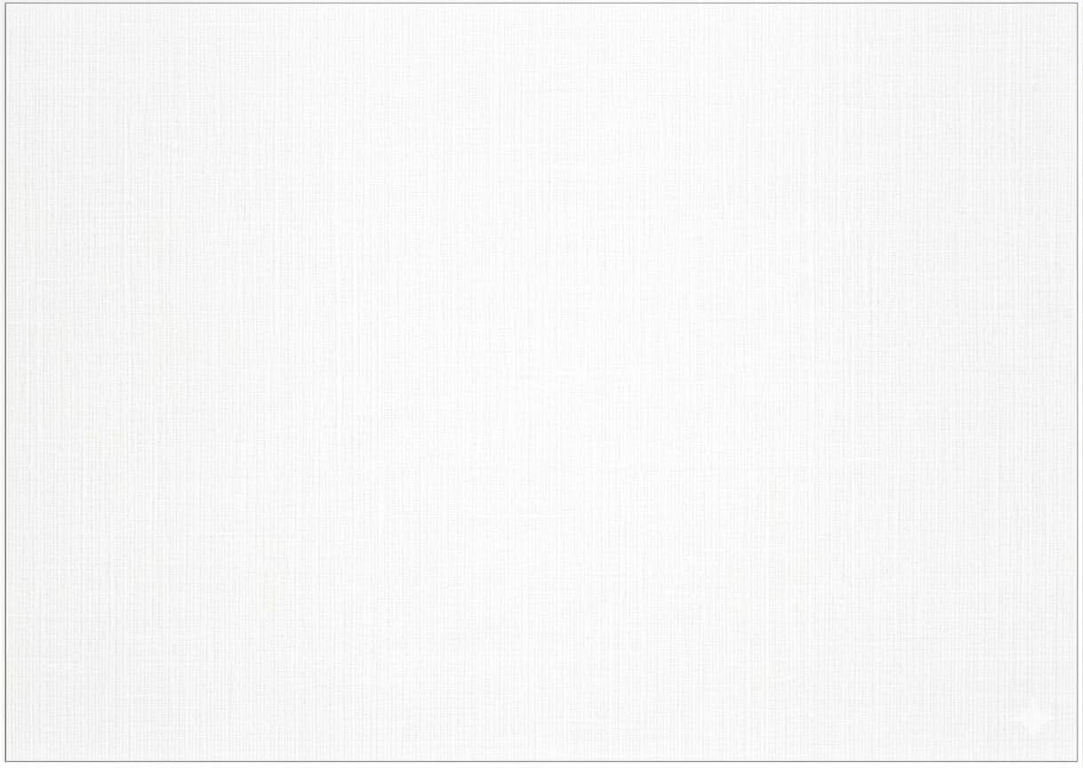Reskid Premium Linen Textured Cardstock – Thick Heavyweight White 130lb Cover (350 GSM) – 100 Sheets – World-Class Elegance for Invitations, Menus, and Professional DIY Projects (5.5x8.5, Inches)
