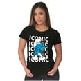 thumbnail image 4 of Hefty Smurf Iconic Retro Cartoon Women's T Shirt Ladies Tee Brisco Brands S, 4 of 5