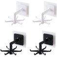 thumbnail image 1 of 4Pcs 360° Rotating Folding Hook, Self-Adhesive 180°Vertical Flip Waterproof Utility Hook, Wall Mounted Kitchen Utensil Hanging Rack, Easy to Use for Home Office Travel, 1 of 6