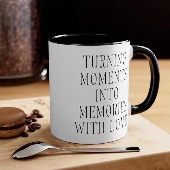 Stepmom Gifts Two-Tone 11oz Mug Turning moments into memories with love