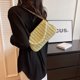 thumbnail image 4 of Bolso Bandolera Las Mujeres Plisadas Pu Fashionalbe Cadena Simple Commuter Bolso Bandolera (Verde), 4 of 5