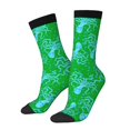 thumbnail image 1 of Wukai Pieuvre1 Chaussettes Mi-Mollet à Contraste de Couleur, Design Imprimé 3D Chaussettes Adultes, Chaussettes de Sport Haute Élasticité Respirantes, Adaptées pour Quotidien, Unisexe, 1 of 6