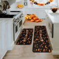 thumbnail image 7 of Halloween with Bats Kitchen Rug Set of 2 Washable Non Slip, Holiday Farmhouse Party Floor Mat for Home Kitchen Decorations, Sink, Office, Laundry17 x47+17"x30", 7 of 7