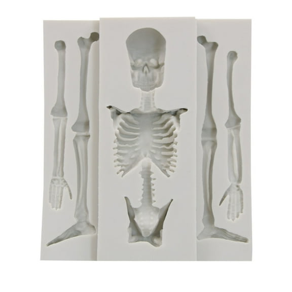 Halloween Skeleton Bone Silicone Mold Kitchen DIY Cake Baking Decoration Chocolate Fondant Mold Handmades Plasters Tool