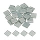 thumbnail image 1 of Mosaico Azulejos, Vidrio Azulejos, Brillo Cristal Mosaico Vidrio Piezas Granel Cuadrado Brillo Cristal Mosaico Azulejos 2 x 2cm para Hogar Decoración, 25uds(100g, Plata Gris), 1 of 5