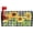 Checkered Sunflowers, variant on Rustic Summer Daisy Mailbox Covers, Spring 21x18 Inch Teal Old Wood Board Magnetic Mailbox Covers, Standard Size Mailbox Wrap Post Letter Box Cover Mailbox Post Cover for Garden Yard Decor