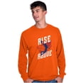 thumbnail image 4 of Rise Above Basketball Slam Dunk Men's Long Sleeve Tee T Shirt Brisco Brands 2X, 4 of 6