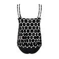 thumbnail image 6 of VISALY Women's Two-Piece Tankini Swimsuit Spaghetti Strap Bathing Suit with High Waisted Shorts Tummy Control Swimwear for Beach Pool and Summer Vacation Lightweight Full Coverage Swim Suit Black L, 6 of 8
